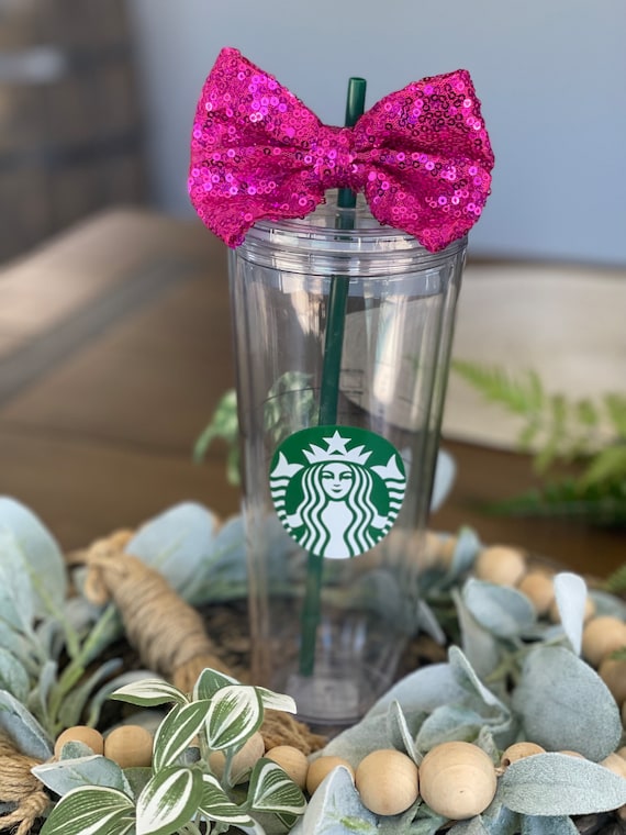 Bow Straw Toppers for Tumbler, Stanley Tumbler Accessories, Starbucks  Tumbler Accessories 