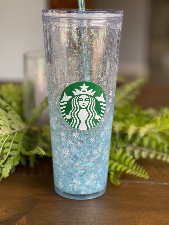 Protection Snowglobe Tumbler Starbucks Cup Glitter Snow Globe
