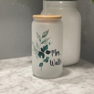 Personalized Future Mrs Glass Can Cup Glass, Future Mrs Glass, Wedding ...