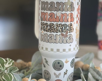 Mama Retro 40 ounce Quencher Insulated Metal Tumbler, Gift