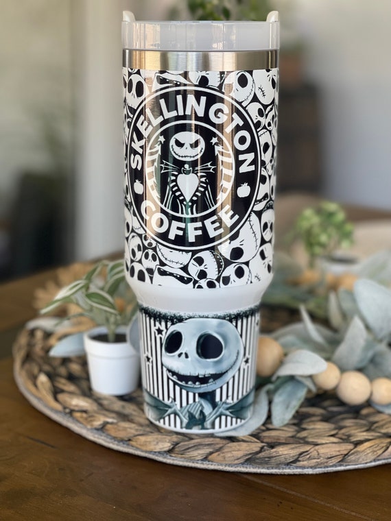 Pumpkin Halloween 30 Oz or 40 Oz Engraved Stanley Tumbler Spooky Tumbler  Skull and Bones Cup Jack O Latern Tumbler Halloween Party Decor 