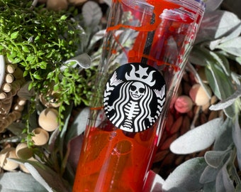 Blood Halloween Snowglobe Tumbler, Snow Globe Tumbler, Glitter Tumbler, Double Walled Tumbler, Acrylic Tumbler, Gift
