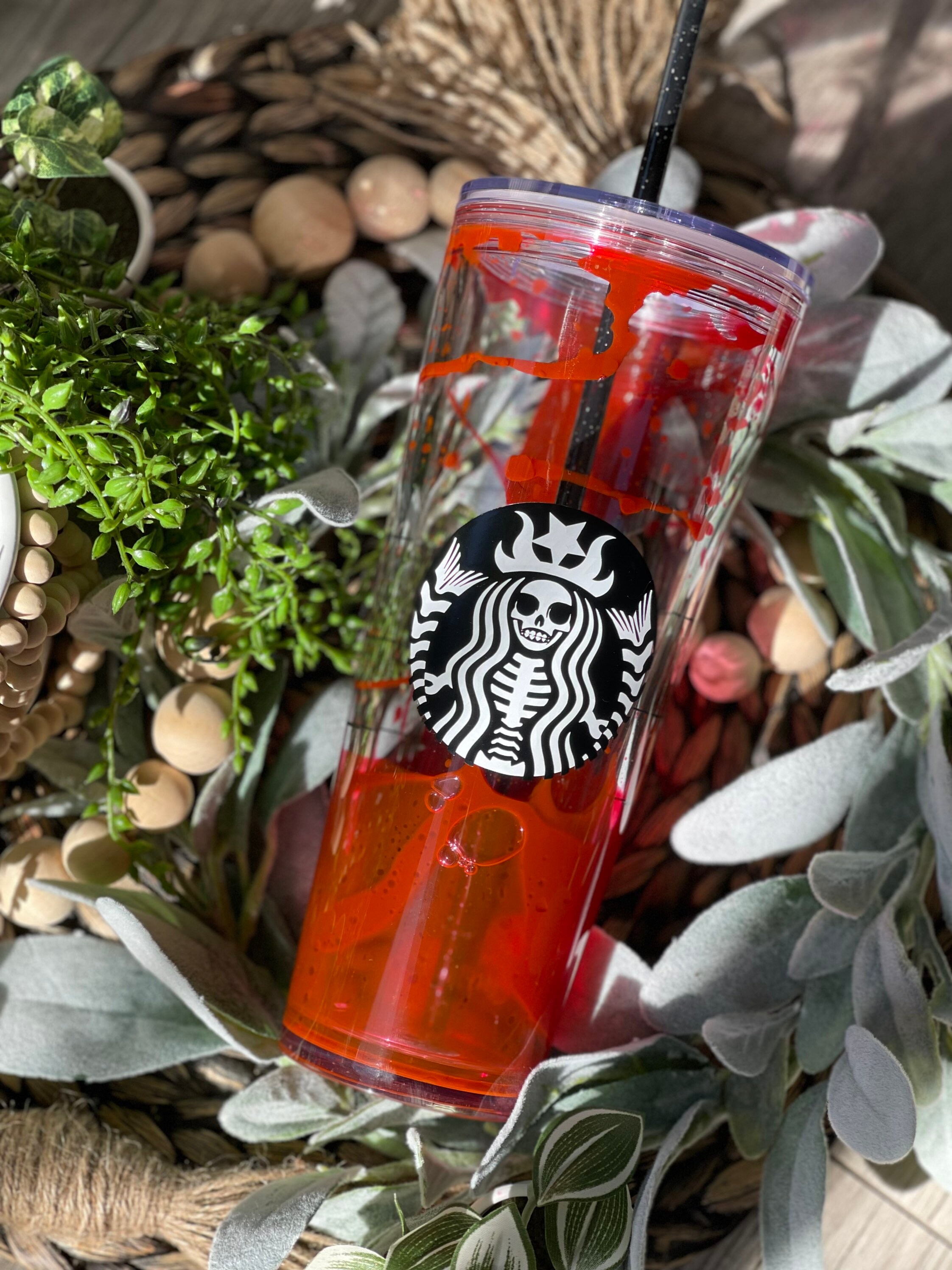 Starbucks Venti Berry Fall 2022 Tumbler Cup Halloween Not Sangria