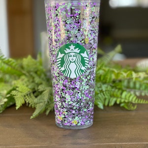Monster Mash Glitter Snowglobe Tumbler, Halloween Tumbler