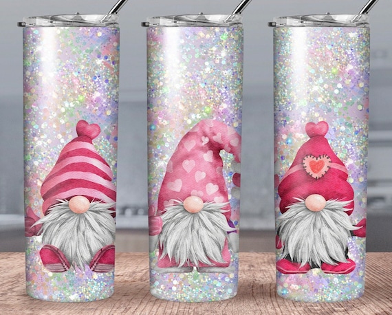 Gnome Personalized Valentine's Day Insulated Acrylic Tumbler