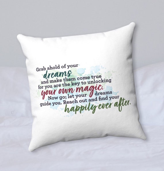 Disney World Happily Ever After Lyrics Spun Polyester Square Etsy