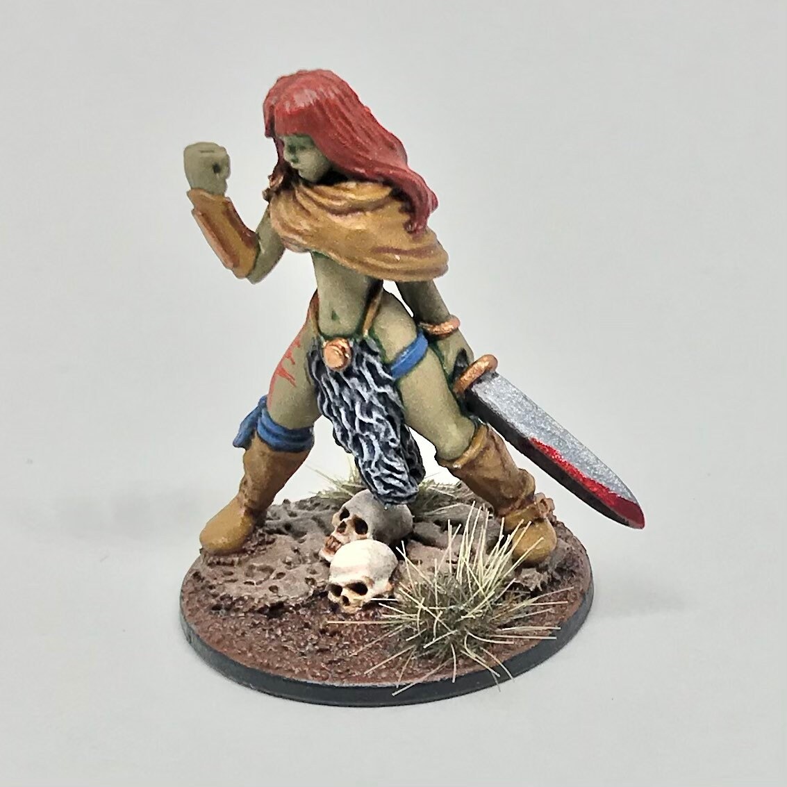 Painted 28mm Female Barbarian | Etsy
