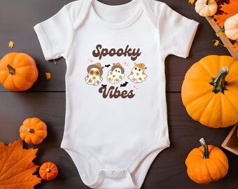 Spooky Vibes Halloween Onesie Girls