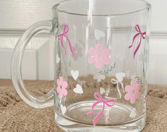 Coquette Daisy Clear Mug 17 oz.