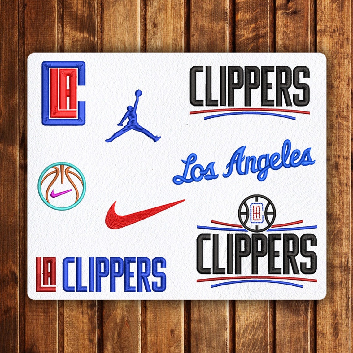 Los angeles embroidery designs for embroidery machine 08 Etsy