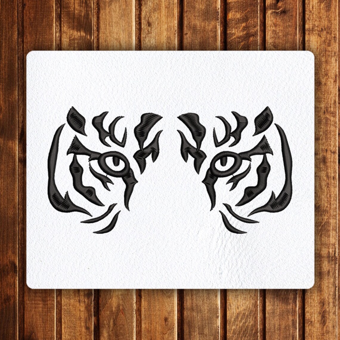 Tiger face eyes jessecmault design for jessecmault machines 6  etsy
