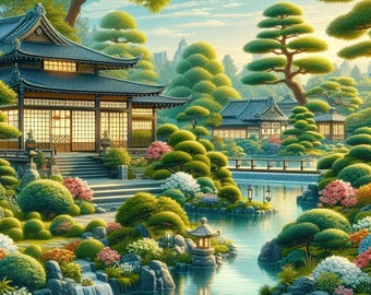 Japanese Dream Garden 2 (cross stitch pattern only)