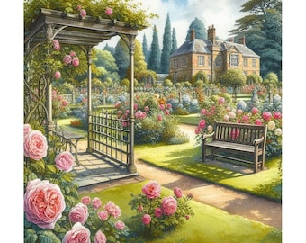 English Garden (cross stitch pattern only)