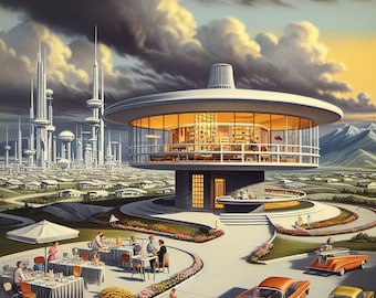 House of Tomorrow 4  (cross stitch pattern only)