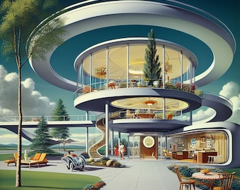 House of Tomorrow 3  (cross stitch pattern only)