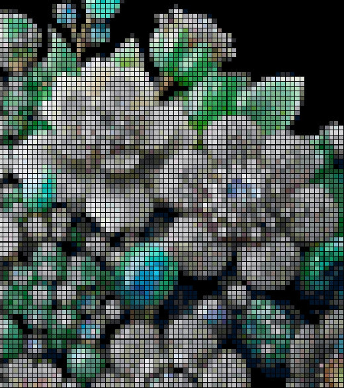 Bejeweled Bouquet (cross Stitch Pattern Only) - Etsy