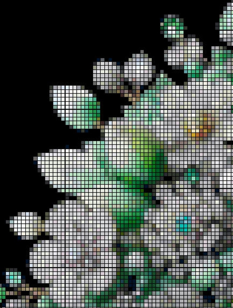 Bejeweled Bouquet (cross Stitch Pattern Only) - Etsy