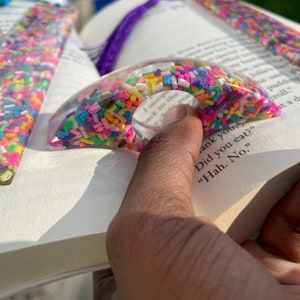 Springles Bookmark Sprinkles Bookmark & Book Page Holder Set Bookish Resin Gifts Resin ...