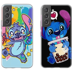 Stitch Drink Phone Case Printed and Designed For Mobile Cover Compatible With iPhone Samsung Shockproof Protective