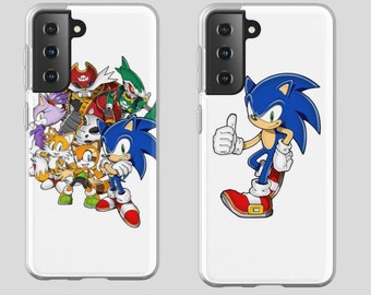 Sonic The Hedgehog Coque pour smartphone imprimée et conçue pour tous les mobiles compatibles avec iPhone Samsung TPU de protection antichoc