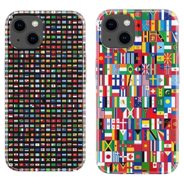 Worlds Flag Phone Case Printed and Designed For Mobile Cover Compatible With iPhone Samsung Shockproof Protective, Scratch Resistant