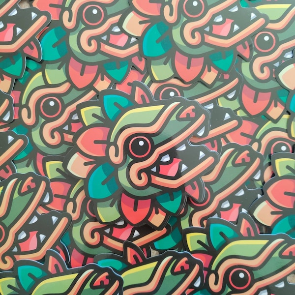 Head Sticker - Quetzalcoatl (Aztec God)