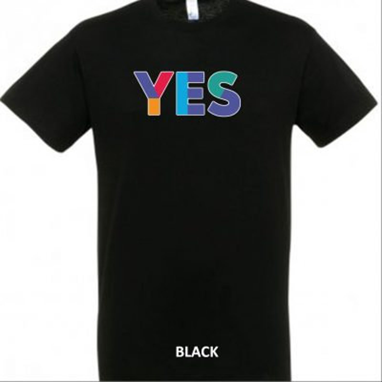 Black Yes or Aye logo Scottish Independence T shirt Etsy