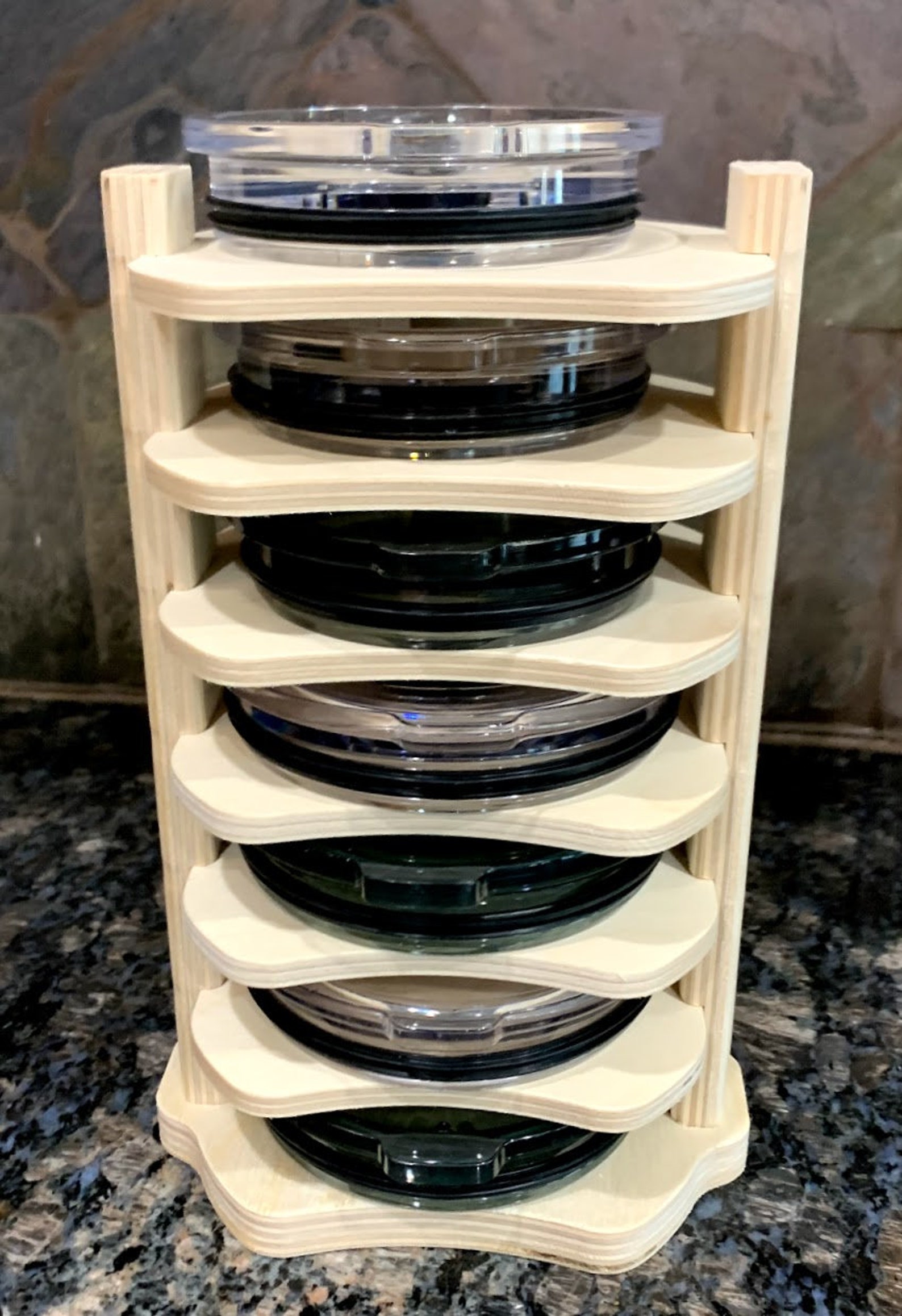 Yeti Lid Organizer Tumbler Lid Organizer Kitchen Lid Storage Etsy