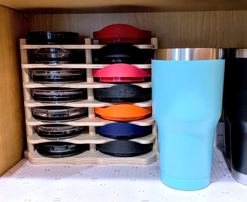 Yeti Lid Organizer Tumbler Lid Organizer Kitchen Lid Storage Etsy