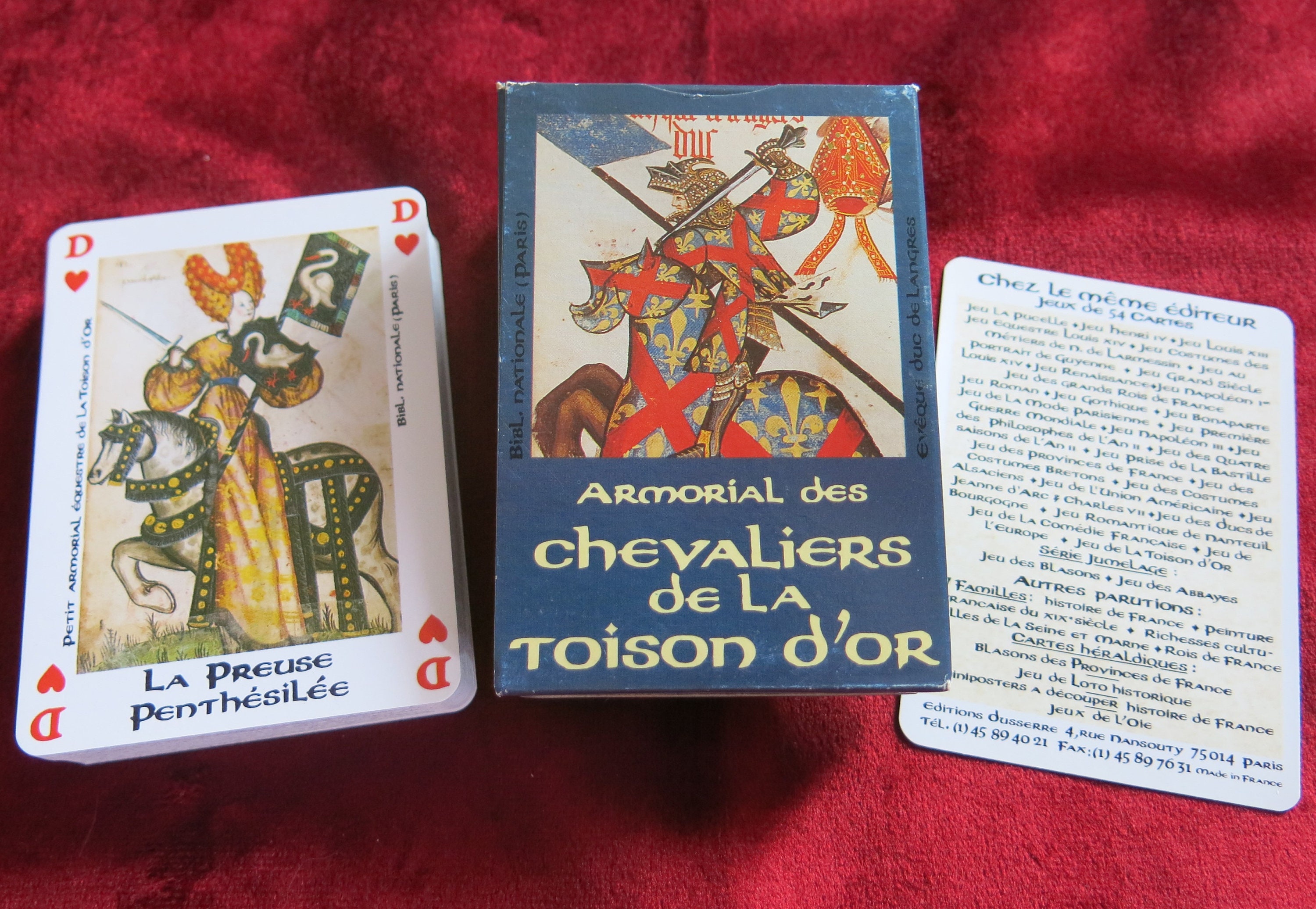 Chevalier de La Toison d'or 1987 Cartes à Jouer Dusserre