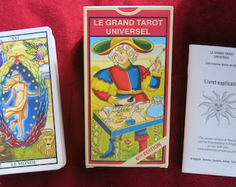 Vintage - BOX Tarot de Marseille (Camoin-Jodorowsky) + Book La Voie du  Tarot (The Way of Tarot) - First Edition - Cards and Book Coffret