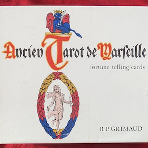 60’s Ancient Tarot De Marseille - Fortune Telling vintage box set