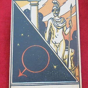 1924年版 古代占星術タロット カードのみ：火星 - ジョルジュ・ミュシェリー - 初版