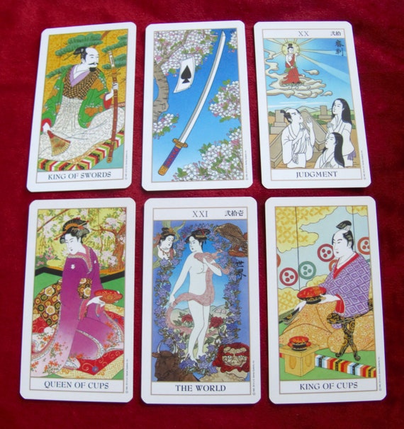 Ukiyoe Tarot Deck + Japanese handmade box Gem