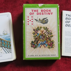 Cartes révélatrices de bonne aventure The Book Of Destiny des années 80 - Le Livre du Destin
