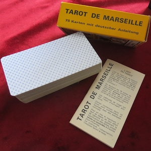 1986 Tarot de Marsella - Francia - Cartes - RARE HALLAZGO