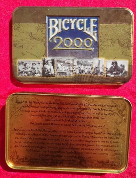 Bicycle 2000 Limited Edition Collector Tin - 2 Decks Playing Cards - NEW -  Etsy Finland