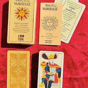 Ancien Tarot of Marseille Nicolas Conver 1761 - Heron French Marseille tarot - Vintage Marseille tarot