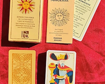 Vintage (1963) Ancien Tarot De Marseille by B. P. Grimaud