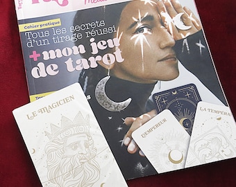 French Tarot Astro Meditation Kit – Astrology Guide + Magazine – Beginner Friendly