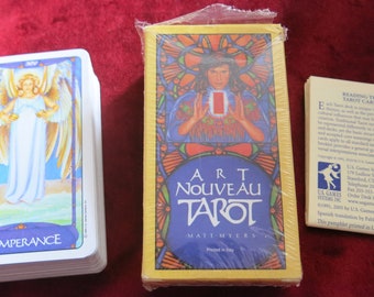 Art Nouveau Tarot Deck 1989 - Matt Myers - Rare OOP 1989 - Collectible Deck