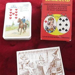 Jeu Lenormand – Dusserre Cartomancie / Cartamundi – 36 Cards – Vintage French Fortune-Telling Deck – Rare OOP