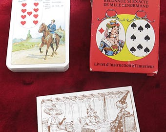Jeu Lenormand – Dusserre Cartomancie / Cartamundi – 36 Karten – Vintage französisches Wahrsage-Deck – Seltene OOP