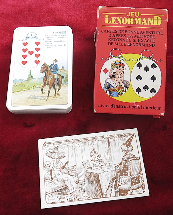 Jeu Lenormand – Dusserre Cartomancie / Cartamundi – 36 Cards – Vintage French Fortune-Telling Deck – Rare OOP