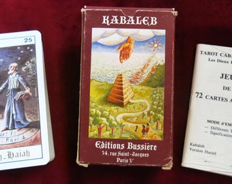 May include: A set of 72 tarot cards with a Kabaleb design. The cards are illustrated with colorful images and feature the text "Kabaleb" and "72 Cartes Arcanes".