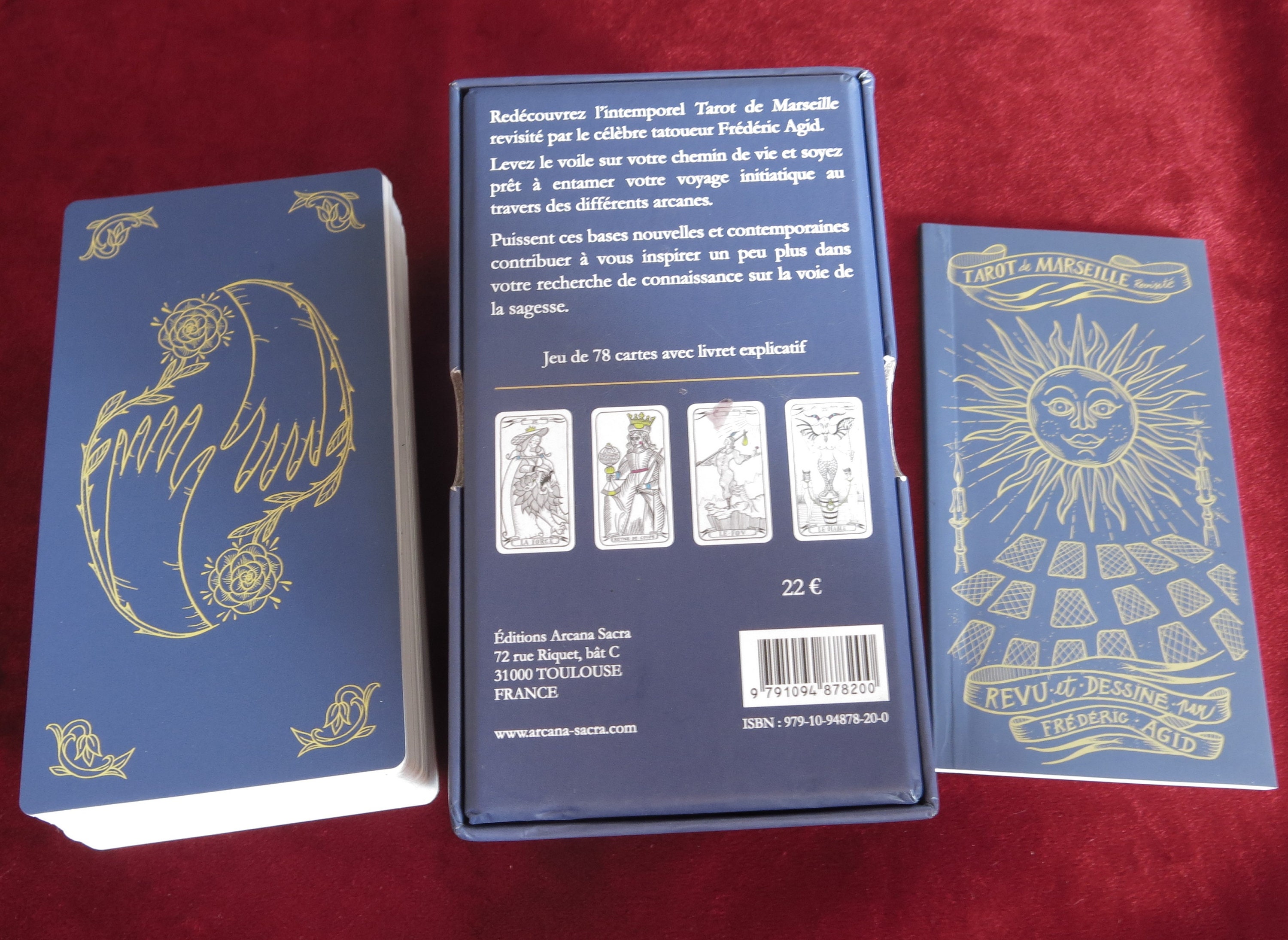 Tarot de Marseille - Tarot Divinatoire avec Livret & E-Book Explicatif