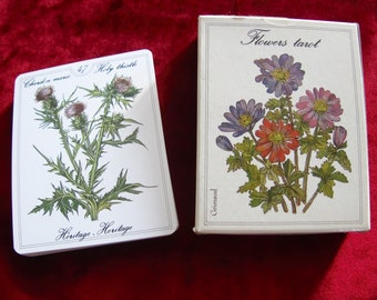 Tarot des Fleurs 1989 - Highly collectible French vintage deck - Flowers Tarot 1989 Grimaud