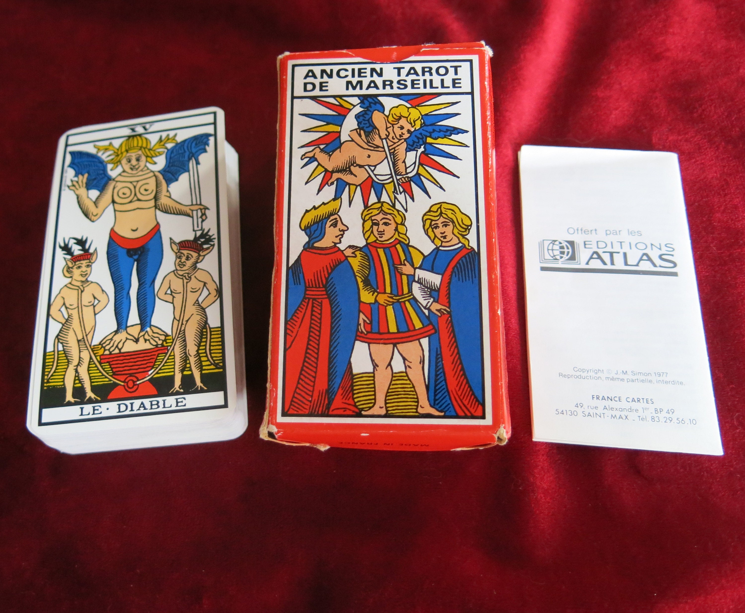 Ancien Tarot de Marseille 1977 - Éditions Atlas