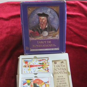 TRES RARE - Tarot de Nostradamus coffret Héron années 80 - Tarot de Marseille - Cartes de Nostradamus