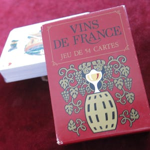 French wines card game - Collectible standard playing cards